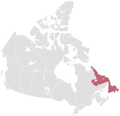 Hot Tubs Newfoundland and Labrador Map