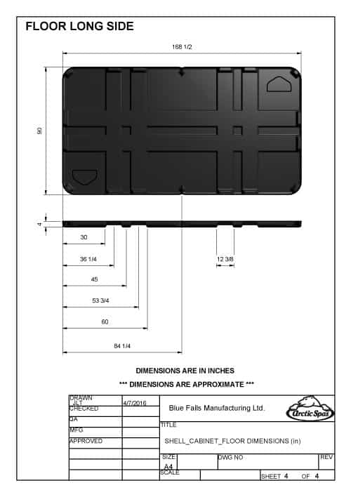 Dimensioned Drawings All Weather Pool