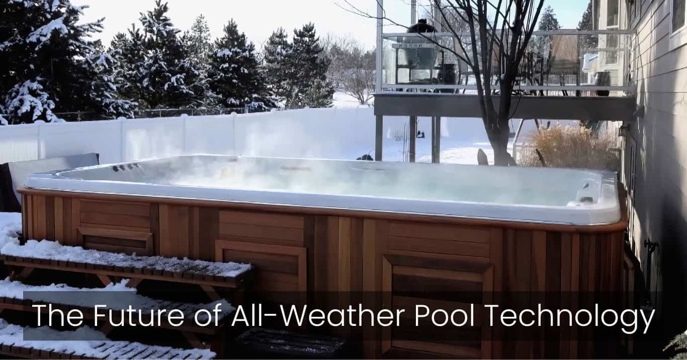 The Future of All Weather Pool Technology pool in the snow