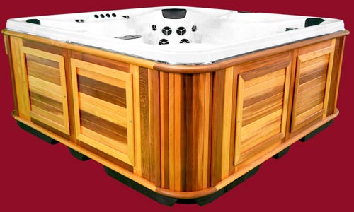 Side view of the Arctic Spas Hot Tub Summit XL model
