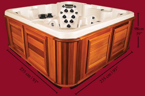  Side view of the Arctic Spas Hot Tub Tundra model