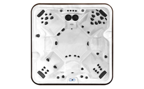 Top view of an McKinley hot tub