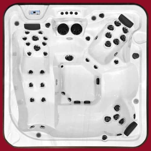 Top view of the Arctic Spas Hot Tub Mustang model